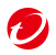 Red circular logo with a stylized white "t" in the center, set against a white background.