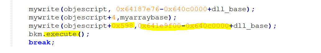 object.execute