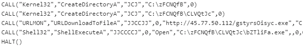 Deobfuscated commands - URSNIF/GOZI