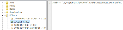 Hiding the manifest file