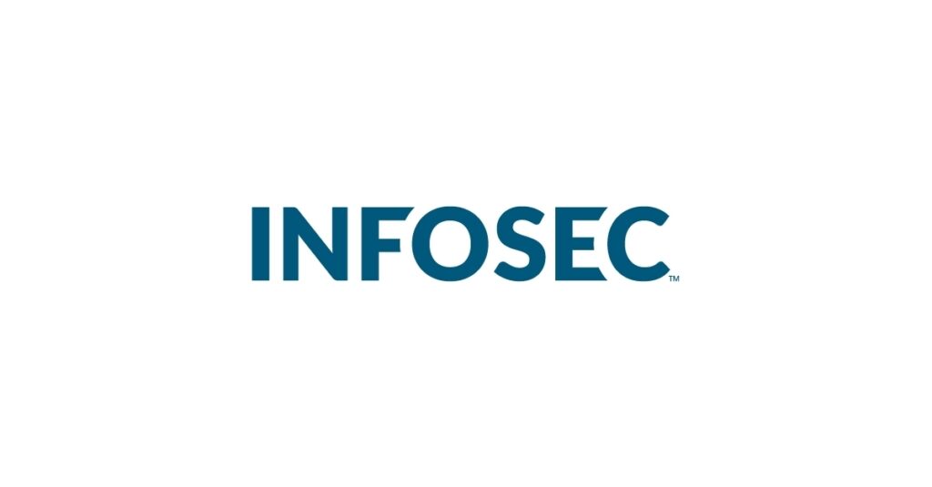 The word "INFOSEC" in bold, blue capital letters centered on a plain white background.