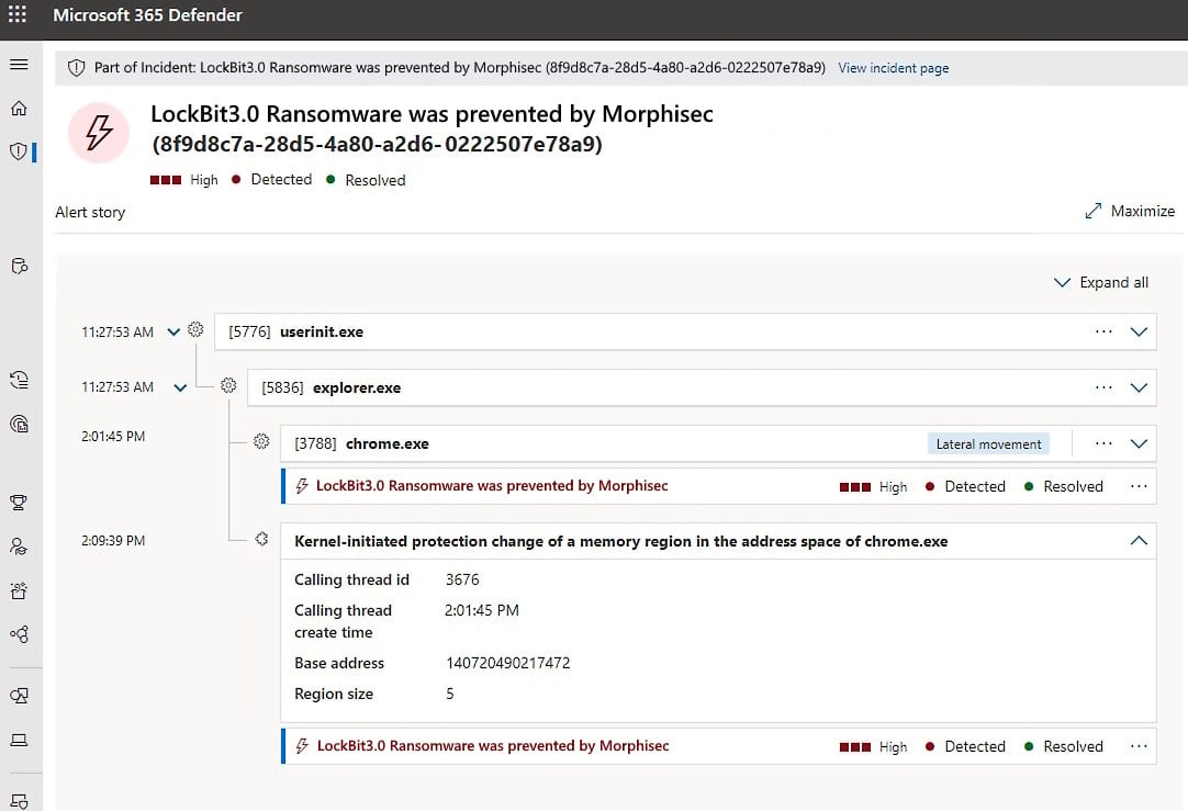 Morphisec-Defender-EDR-Integration