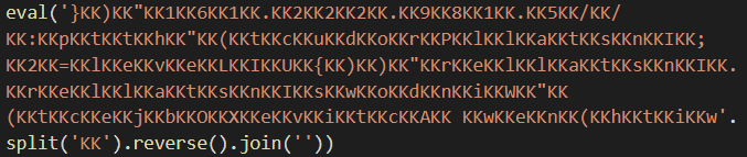 Obfuscated Javascipt command