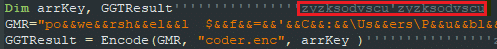 Obfuscation method-dynamic artifact