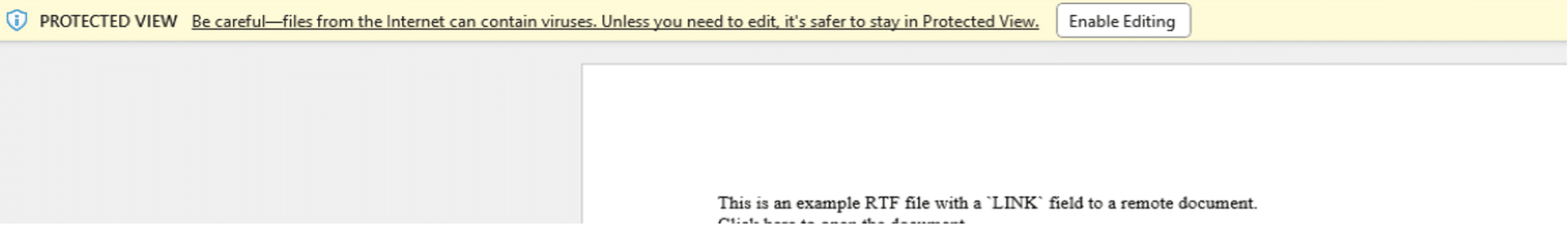 Enable Editing in Word