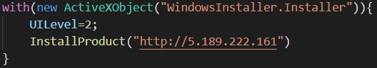 The evaluated Javascipt