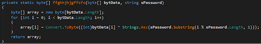 XOR decoding routine in V2