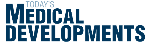 A logo with the text "Today's Medical Developments" in bold blue letters on a light background.