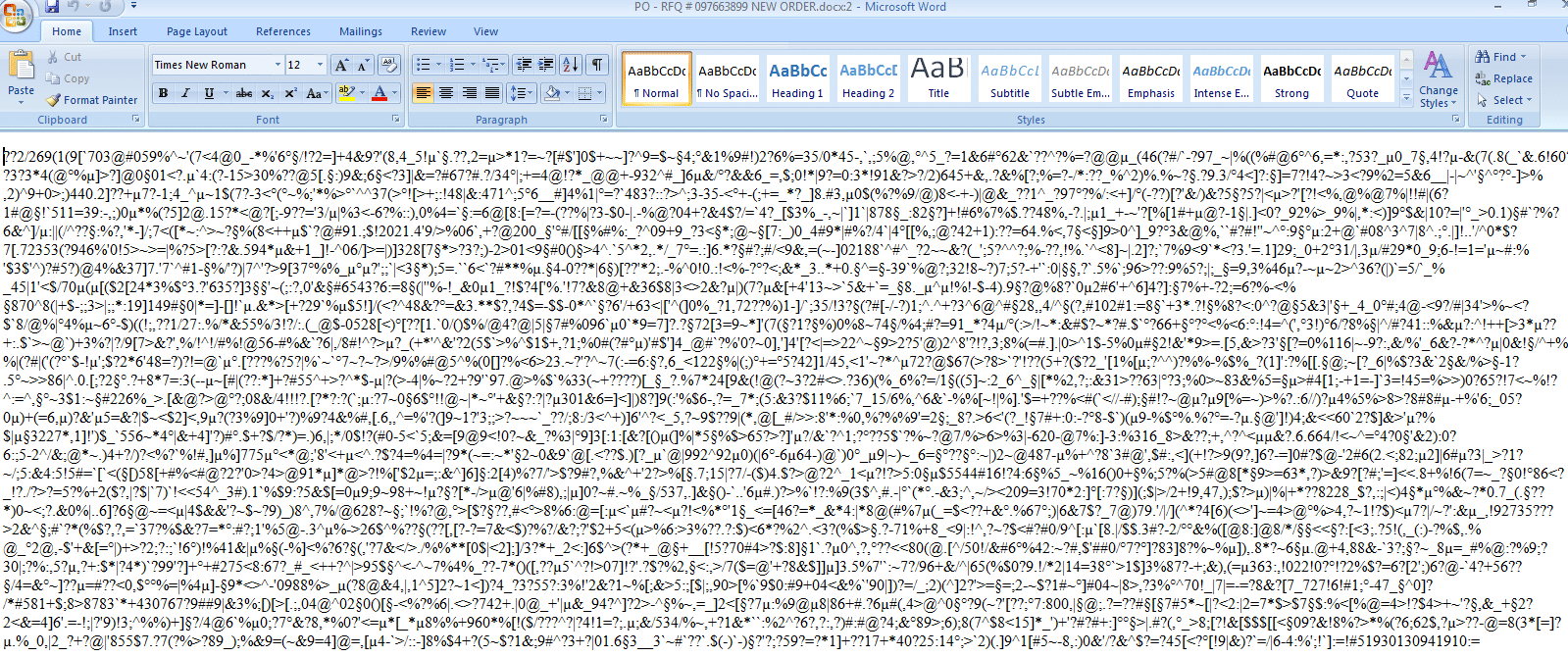 Equation editor exploit
